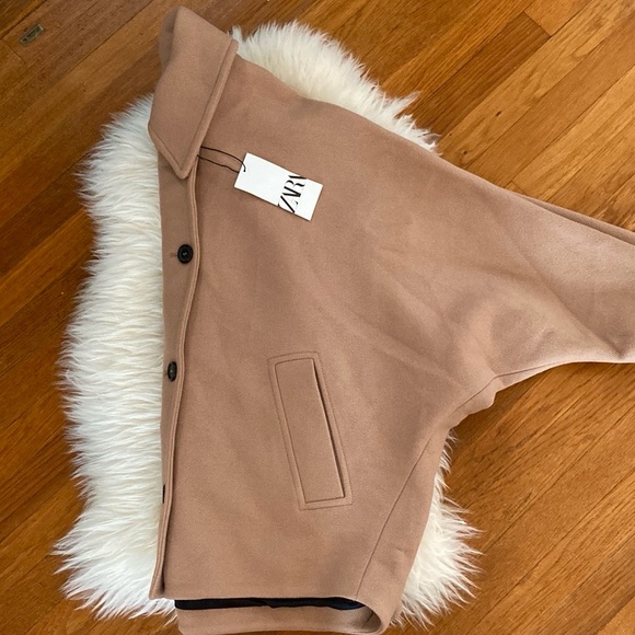 Zara Wool Cape Coat in Camel/M-L - Picture 11 of 14